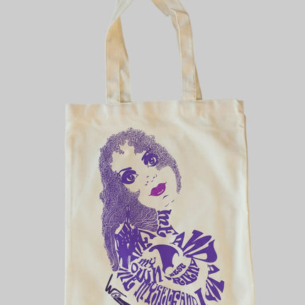 Tote bag imprimé Sasha - Rebelle indigo
