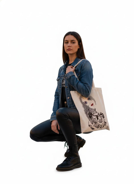 Tote Bag imprimé Sasha – Rebelle & Élégante