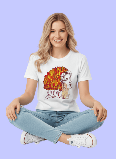 Tee-shirt femme Jade - Silence éclat feu