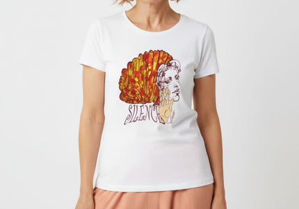 Tee-shirt femme Jade - Silence éclat feu