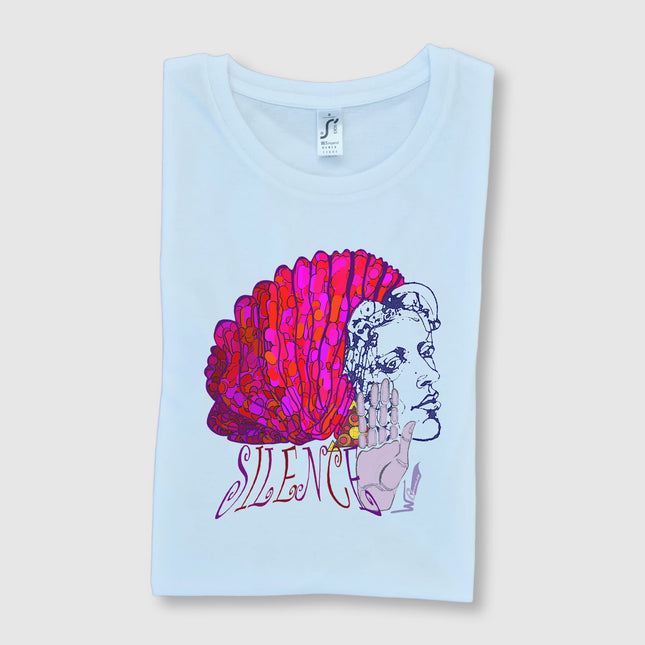 T-shirt femme graphique Jade - Illustration féminité affirmée par WO Design - Mode originale et créative