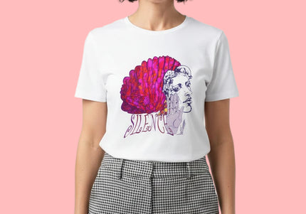Tee-shirt artistique femme Jade porté - Vêtement imprimé design urbain et expressif - Style WO