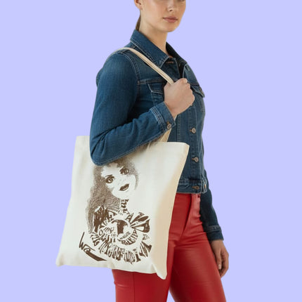 Tote Bag imprimé Sasha - Rebelle intemporelle