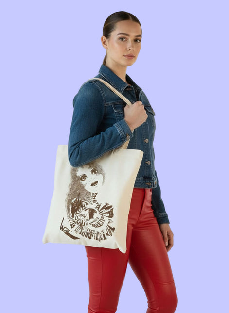 Tote Bag imprimé Sasha - Rebelle intemporelle
