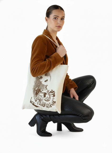 Tote Bag imprimé Sasha - Rebelle intemporelle