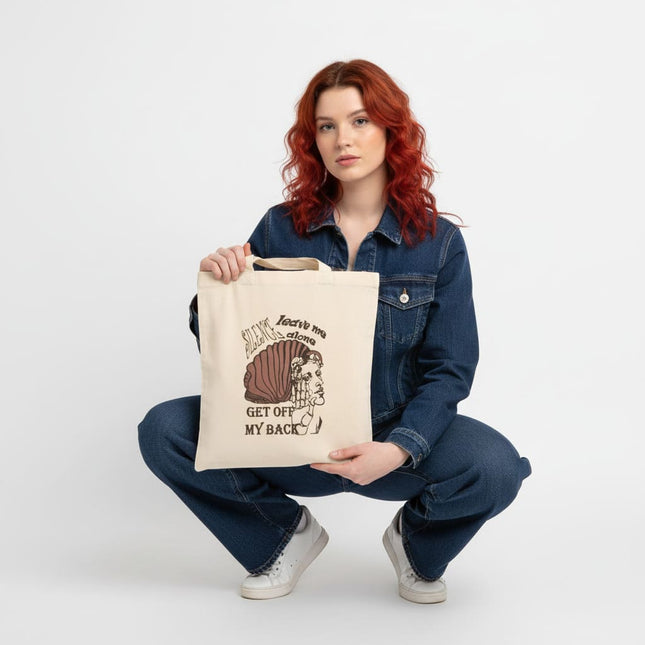 Tote bag femme imprimé Jade Silence intérieur rouge - Design WO