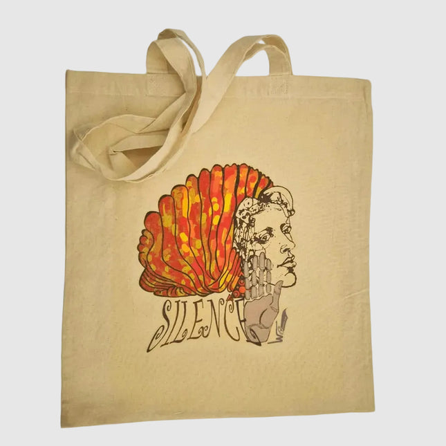 Tote Bag imprimé Jade - Silence éclat feu