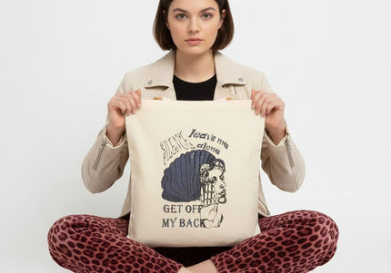 Tote bag femme imprimé Jade Murmure violet - Design WO