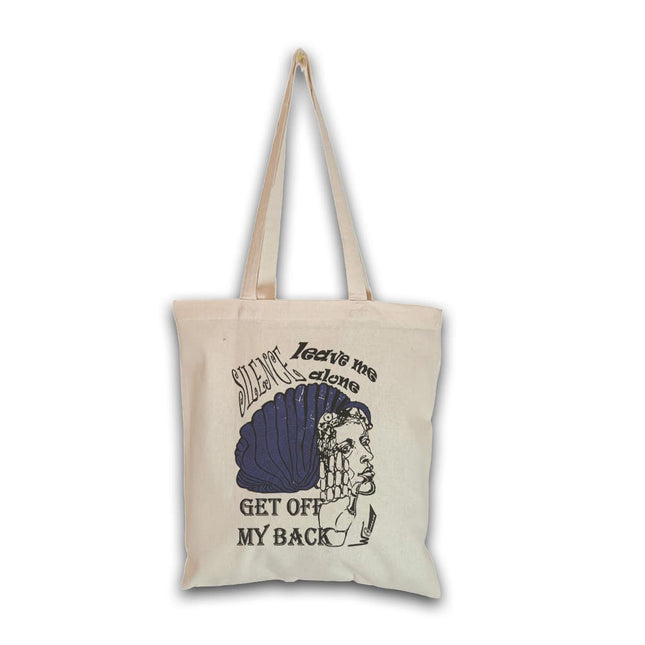 Tote bag original femme Jade Profond silence - Œuvre d'art portable bleu - Graphisme expressif WO