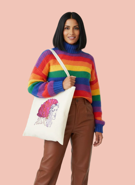 Tote Bag imprimé Jade - Silence vibrant