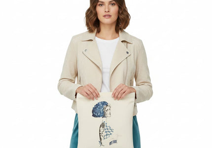 Tote bag Louise Insoumise abyssale vue face - Sac cabas design artistique WO