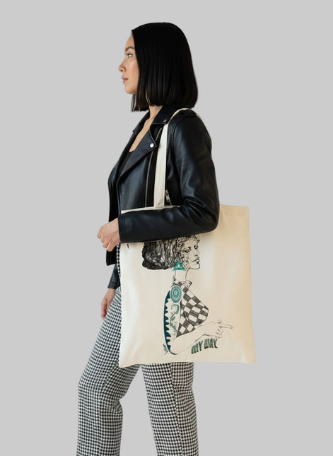 Tote Bag imprimé Louise - Insoumise boréale