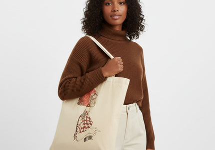 Tote bag Louise Insoumise éclatante - Sac cabas design graphique WO