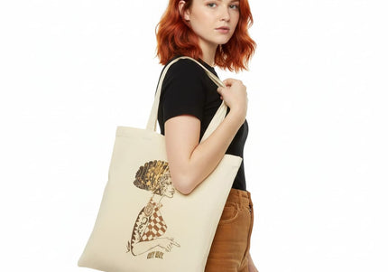 Vue alternative tote bag imprimé Louise - Accessoire pratique et stylé design WO