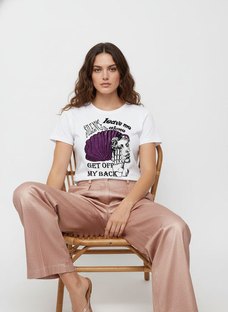 Tee-shirt femme imprimé Jade Murmure, dessin exclusif WO – vue de dos ou détail