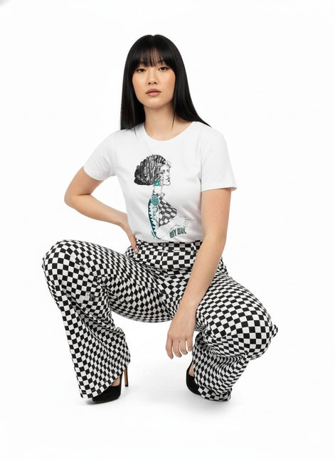 Tee-shirt femme Louise Insoumise Boréale, dessin exclusif WO – vue de face