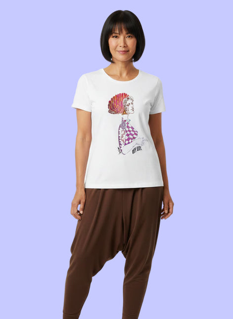 Tee-shirt femme Louise Insoumise Éclatante, dessin exclusif WO – vue de dos ou détail