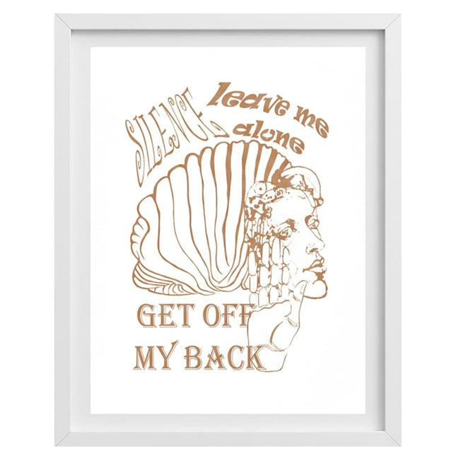 Affiche murale femme Jade Silence intemporel sépia vintage - Art contemporain WO