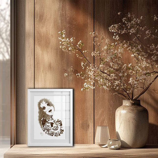 Affiche Sasha Rebelle intemporelle A4 A3 imprimée en France - Poster art WO