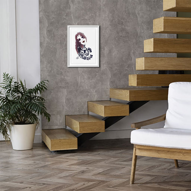 affiche art contemporain wostore sasha rebelle et magnetique format A3