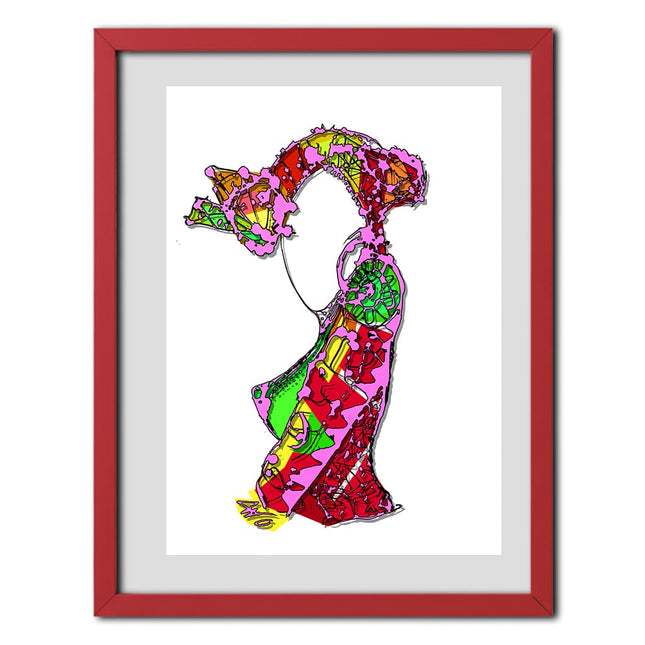 Détail dessin Nox l'empreinte incandescente rose fuchsia vibrant - Illustration WO