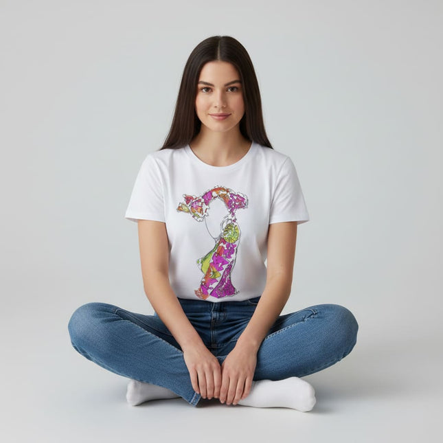 Détails t-shirt Nox l'empreinte naissante minimaliste - pop art WO