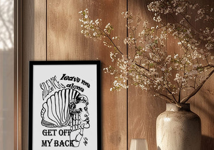 Affiche Jade Silence brut A4 A3 imprimée en France - Poster art contemporain WO wostore