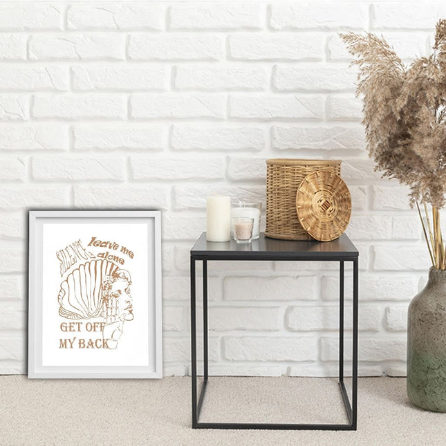 Illustration Jade Silence intemporel encadrée - Décoration murale art contemporain France WO