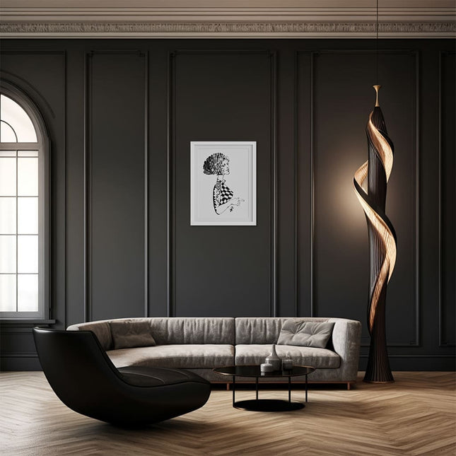 Illustration Louise Insoumise manifeste encadrée - Décoration murale art contemporain France WO