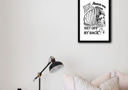 Poster art contemporain Jade Silence brut intemporel - Affiche murale féminine dessinateur WO