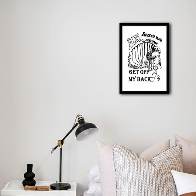 Poster art contemporain Jade Silence brut intemporel - Affiche murale féminine dessinateur WO