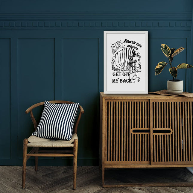 Poster Jade Silence brut encadré - Décoration murale art contemporain France WO