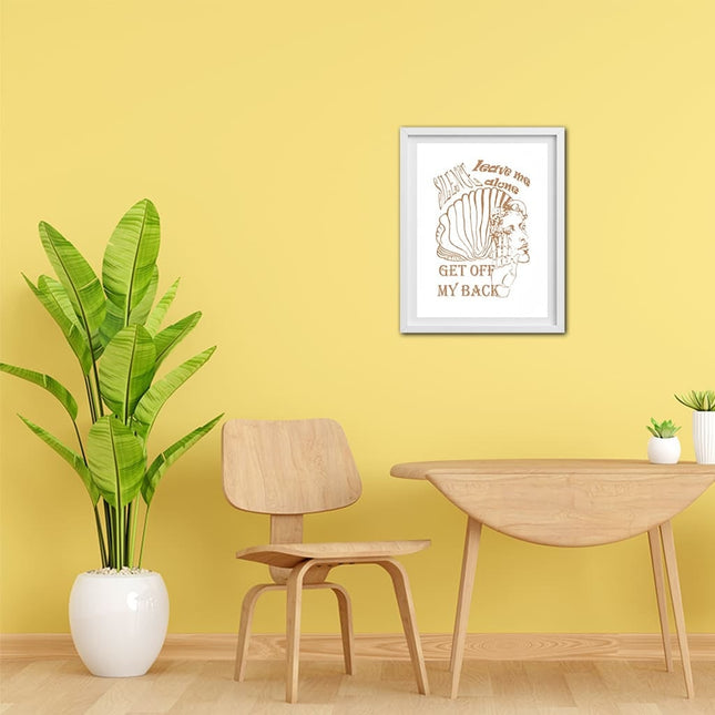 Poster Jade Silence intemporel A4 A3 imprimé en France - Affiche art contemporain WO