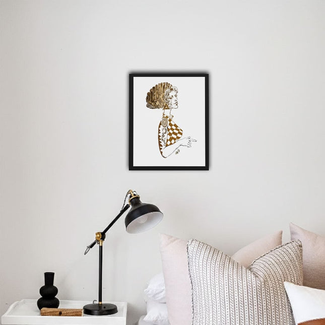 Poster Louise Insoumise sans chichi A4 A3 imprimé en France - Affiche art contemporain WO