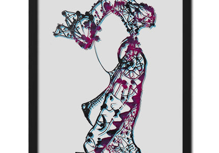 Poster Nox l'empreinte fragmentée A4 A3 imprimé en France - Affiche pop art WO