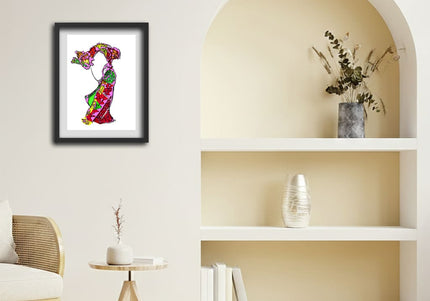 Poster original Nox l'empreinte incandescente A4 A3 imprimé en France - Affiche pop art WO