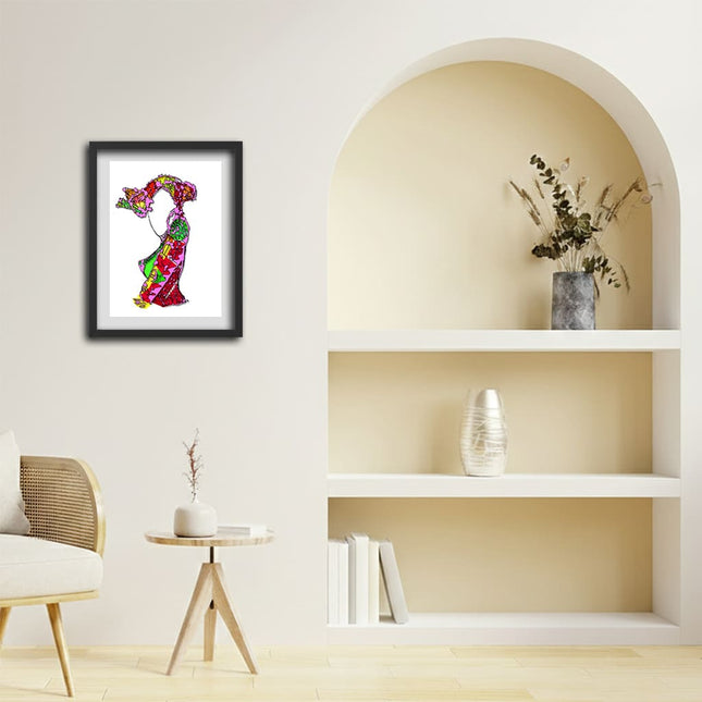 Poster original Nox l'empreinte incandescente A4 A3 imprimé en France - Affiche pop art WO