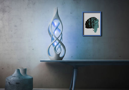 affiche jade silence régénéré WO illustration verte contemporaine décoration murale design intérieur