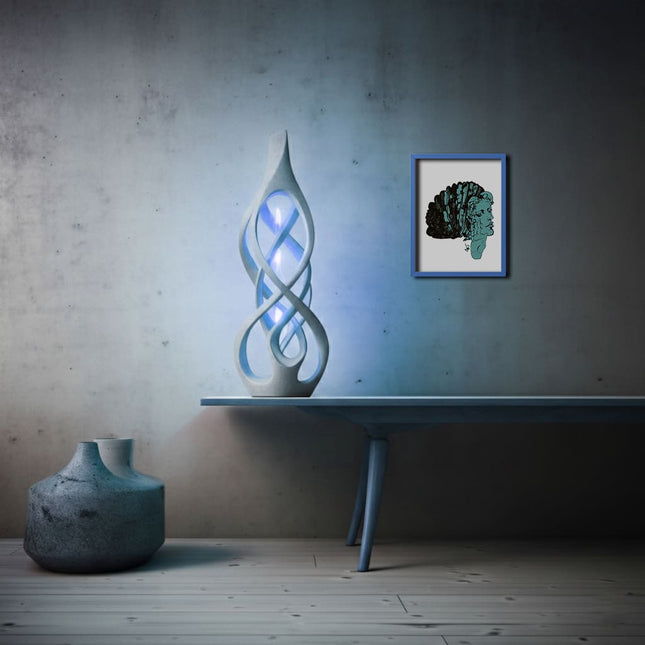 affiche jade silence régénéré WO illustration verte contemporaine décoration murale design intérieur