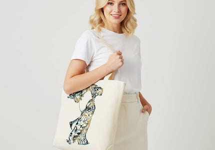 Sac fourre tout femme Nox l'empreinte patinée porté - Accessoire artistique vintage WO