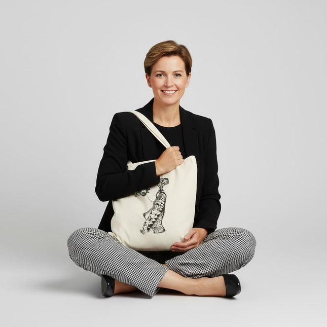 Sac fourre tout femme Nox l'empreinte persistante porté - Accessoire artistique WO