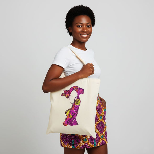 Sac fourre tout femme Nox l'empreinte vibrante porté - Accessoire artistique violet WO