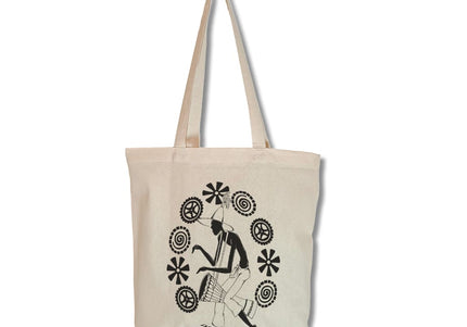 illustration contemporaine noir et blanc rythme intérieur WO formes circulaires inspiration percussions djembé