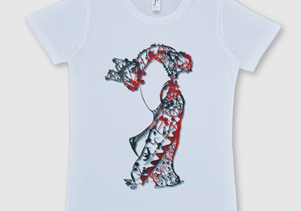 T-shirt imprimé Nox l'empreinte ardente femme coton - Design contemporain WO