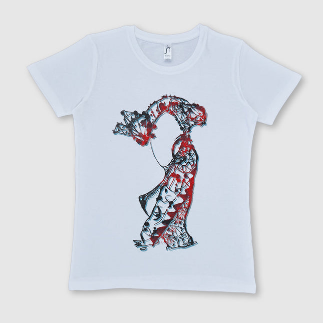 T-shirt imprimé Nox l'empreinte ardente femme coton - Design contemporain WO