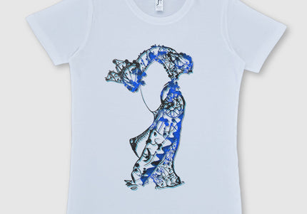 T-shirt imprimé Nox l'empreinte fluide femme coton - Design contemporain WO