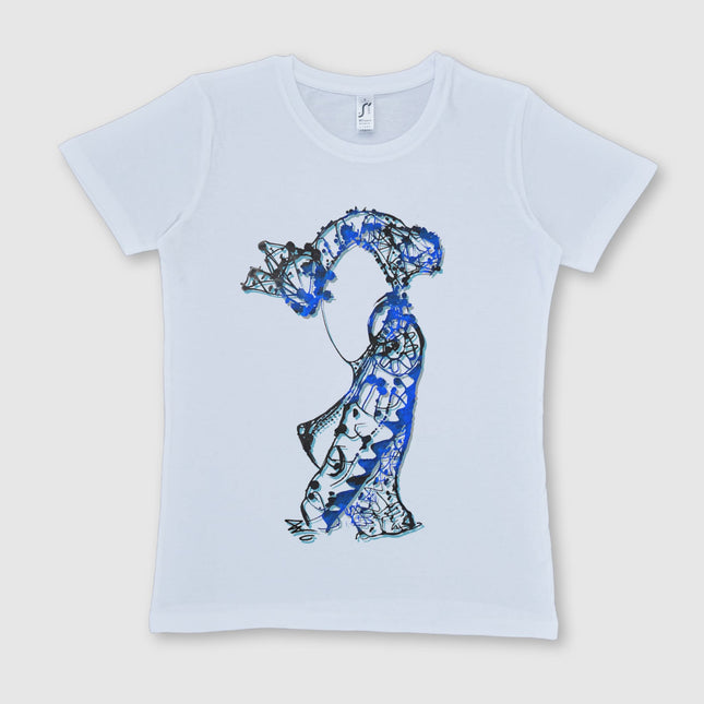 T-shirt imprimé Nox l'empreinte fluide femme coton - Design contemporain WO