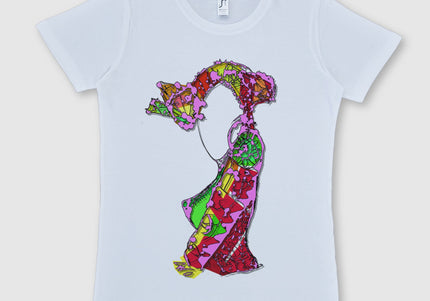 T-shirt imprimé Nox l'empreinte incandescente femme coton - Design contemporain WO