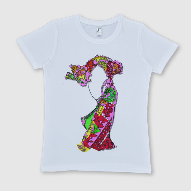 T-shirt imprimé Nox l'empreinte incandescente femme coton - Design contemporain WO