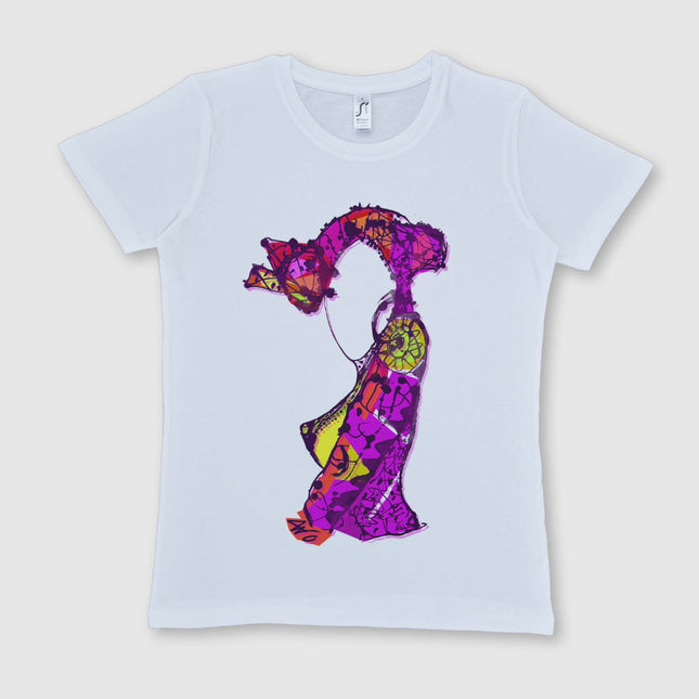 T-shirt imprimé Nox l'empreinte vibrante femme coton - Design contemporain WO
